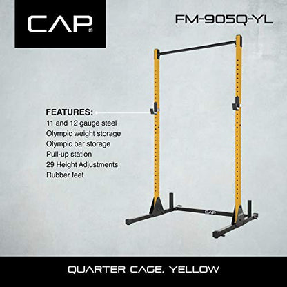 CAP Barbell Power Racks and Attachments - style: FM-905Q Yellow
