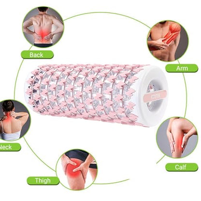 Collapsible Foam Roller for Exercise and Recovery (13 Inches), Easily Portable at 5.5 inches (Pink) - color: Pink