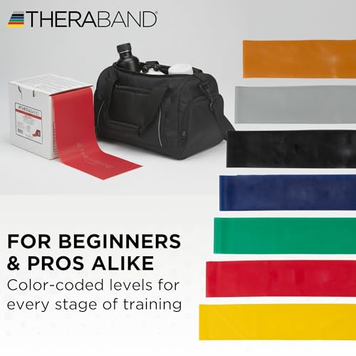 THERABAND Resistance Band, Gold, Max, 25-Yard Roll, Latex-Free, Elastic Band for Exercise, Physical Therapy, Yoga, Pilates, Stretching, Home Workouts, Color-Coded for Easy Resistance Levels