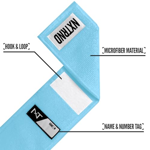 Nxtrnd Streamer Football Towel, Thin Sports Towel, Dries Hands & Football Accessories (Columbia Blue) - color: Columbia Blue