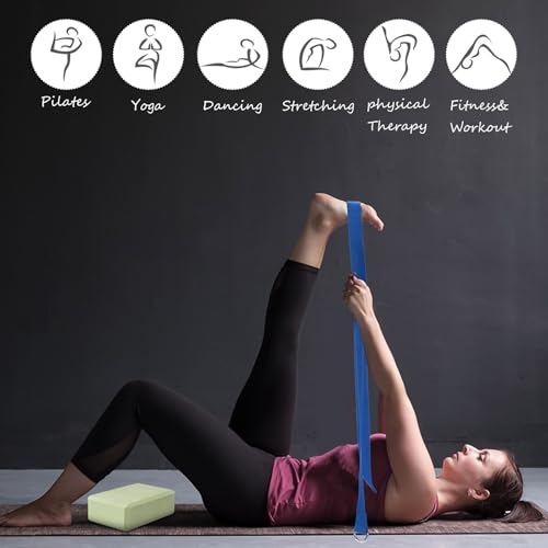 Outus 20 Pcs Yoga Blocks Bulk 9 x 6 x 3 Inch High Density Bricks to Improve Strength Flexibility Balance Soft Non Slip Gymnastic Blocks for Yoga Sports