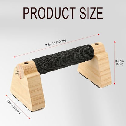 Wooden Parallettes Bars Professional Solid Wood Push Up Stands for Calisthenics, Handstand & Planche Training at Home Gym, Non-Slip Grips for Wrist Comfort Pushup Handle for Strength Training - size: 7.87"