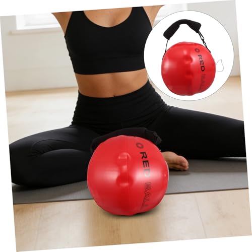 UKCOCO Weighted Training Sandbag 30x30cm Red – Portable Sandbag for Home Strength Training, Workout Kettlebell Alternative with Handle