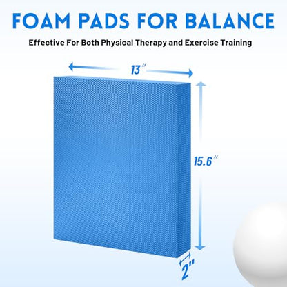 Balance Pad, 15.6"x13"x2" Non-Slip Foam Balance Cushion
