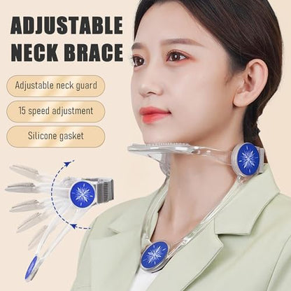 360° Adjustable Neck Collar - Neck Support with Neck Stretcher | Cervical Collar Made of Plastic for Correcting Forward Head Posture and Relieving Neck Pain