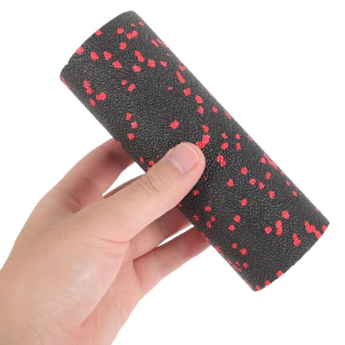 Compact Foam Roller Massage Column, Hollow Portable Muscle Relaxation Roller for Fitness and Physical Therapy, Red Handheld Sports Massage Tool for Travel and Home Use