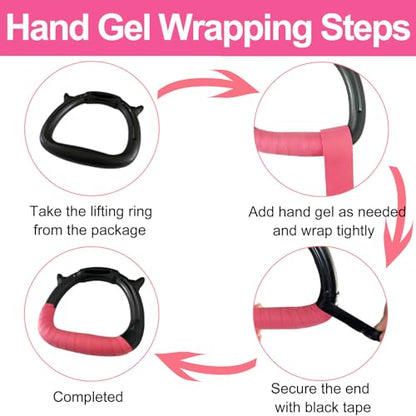 Gymnastics Rings for Kids, Pull Up Rings with Adjustable Straps for Children Home Gym Strength Training