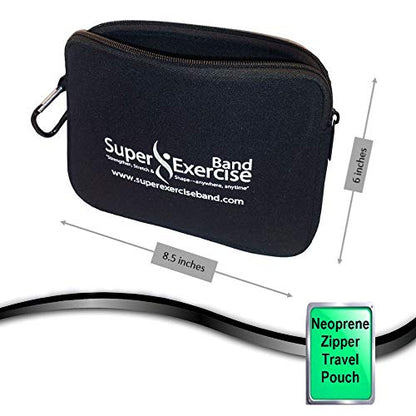 USA 14" x 3" Extra Long Latex Free Mini Loop and Flat Resistance Band 5 Set. in Light, Medium or Heavy Strength. Includes an Exclusive iPhone App, E-Book, and Carry Bag. - color: a. LIGHT STRENGTH GREEN Set