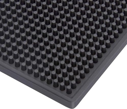 Extra Large (28 inch by 16 inch) Thick Rubber Service Bar Mat for Home Kitchen Counter Mat, Bartender Bar Mat, Dish Drying Mat, 2 Packs Black - size: 28 x 16 inches (2 Packs, Black)