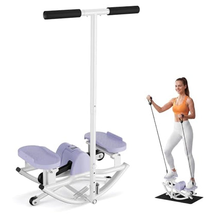 Rock Stepper for Exercise at Home, Rocking Stepper Side to Side - color: Purple