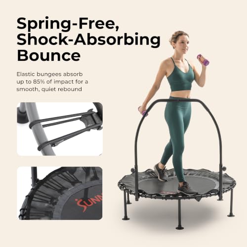 Sunny Health & Fitness 36"/40"/48" Bungee Exercise Trampoline with Handlbar - size: 48" Trampoline
