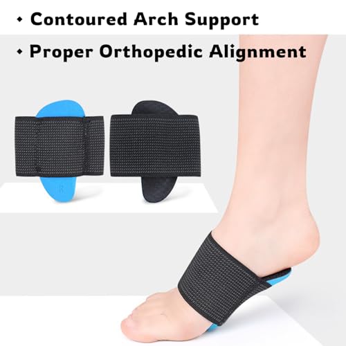 Arch support for plantar fasciitis relief, non-slip elastic arch support band, EVA cushioning, suitable for flat feet, collapsed arches, high arched feet, suitable for all shoes (Medium)