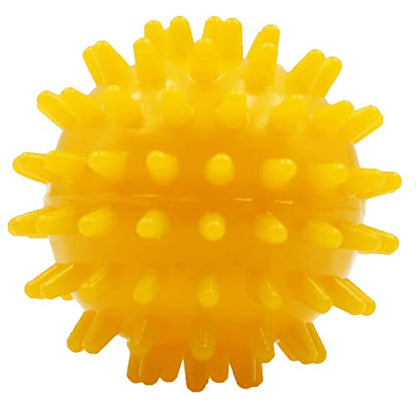 activelife - Spiky Massage Ball, Feet, Neck, and Back Massager, Full Body Deep Tissue Muscle Therapy, Plantar Fasciitis Foot and Muscle Roller, Soft, Yellow - style: Soft Yellow