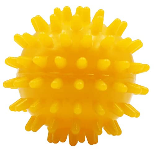 activelife - Spiky Massage Ball, Feet, Neck, and Back Massager, Full Body Deep Tissue Muscle Therapy, Plantar Fasciitis Foot and Muscle Roller, Soft, Yellow - style: Soft Yellow