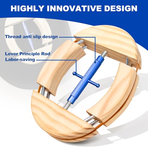 4 Way Hat Stretcher, Hat Stretcher for Fitted Hats, Heavy Duty Hats Shaper Extender w. Lever Wrench for Men All Kind of Caps - color: Blue Upgraded_4way