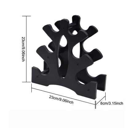 Neoprene Dumbbell Rack Hand Weights Bracket Display Storage Stand Organizer Lightweight Plastic Assemble 6 Position Holder for Hand Weight Dumbbells 1LB-15LBS Gym Fitness