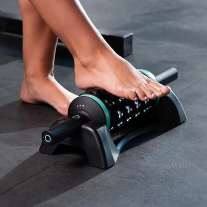 Chirp RPM Rolling Percussive Massager – Deep Tissue Muscle Massager and Back Roller with Hands-Free Base, Rechargeable Leg Massager Roller, 5-Speed Massage Roller Stick for Legs, Foot & Calf Massager - style: RPM