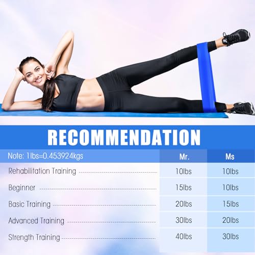 20 Pcs Resistance Bands Resistance Loop Exercise Bands Exercise Equipment Elastic Drap Ring for Women and Men Home Fitness, Gym, Yoga - color: Blue, size: 25-30 lbs