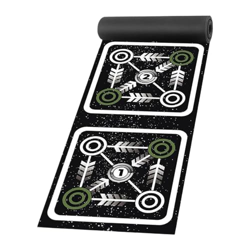 Menolana Agility Ladder Mat Pad,Footwork Practice Foldable Nonslip Speed Training Equipment for Sports,Gym,Coordination,Balance,Rhythm