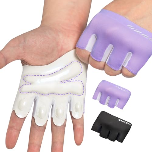 Weight Lifting Workout Gloves Men Women, Breathable Barehand Gym Gloves for Weightlifting Rowing Exercise Training Fitness Crossfit WODs - size: Large