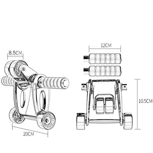 Roller Push-ups Four Wheel Fitness Equipment Exercise Abdominal Muscles Suitable for Beginner