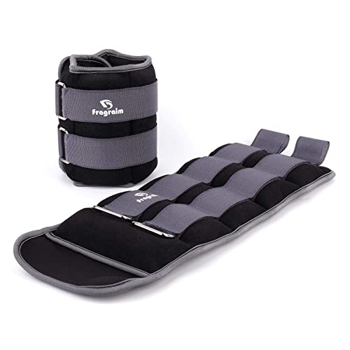 Ankle Weights for Women, Men and Kids - 1/2/3/4/6/8/10/12/15/20 LBS 1 Pair Strength Training Wrist/Leg/Arm Weight with Adjustable Strap for Jogging, Gymnastics, Aerobics, Home Fitness, Physical Therapy - style: 15Lbs Pair (7.5lb x 2) - Grey