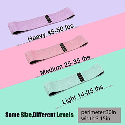 Resistance Loop Bands for Legs and Butt Exercise Bands,Non Slip Thicken Elastic Booty Bands,3 Levels Workout Bands Women Sports Fitness Band for Squat Glute Hip Training Home Gym Physical Therapy
