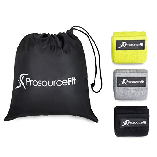 ProsourceFit Loop Resistance Bands Set of 3, 2-inch Wide for Leg Exercises and Physical Therapy