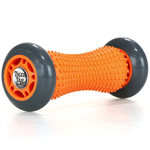 Tiger Tail Footsie Foot Massage Roller Tool, Stretch Sore Foot Muscles, Relieve Plantar Fasciitis, Increase Circulation, and Soothe Cramping