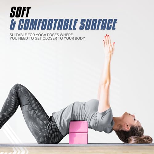 MADOG Yoga Block, 9"x6"x4" High Density Premium EVA Foam Yoga Equipment for Stretching Flexibility Balance Fitness Pilates
