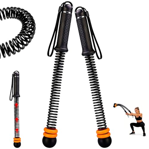 Adjustable Ropeless Battle Ropes, Heavy Duty Portable Cordless Battle Ropes, Suitable for Silent Fitness Tool for Total-Body Sculpting, Cardio and Fat Burn, Home Gym Strength