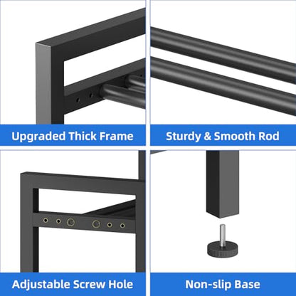 4 Tier Dumbbell Rack,Adjustable Weight Rack for Home Gym,Heavy Duty Weight Stand,800LBS Capacity Kettlebells Storage,Workout Equipment Organizer (Rack Only)