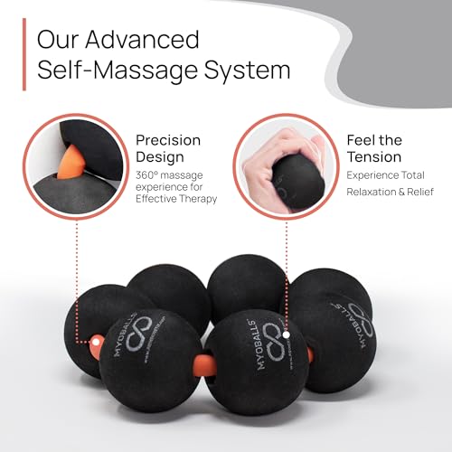PRIMEKINETIX MyoBalls Massage Therapy Balls - 360° Relief for Plantar Fasciitis, Shin Splints, Tight Calves & IT Band - Deep Tissue Trigger Point Tool for Athletes & Active Lifestyles - 7 Ball Set - size: MyoBalls Pro 7