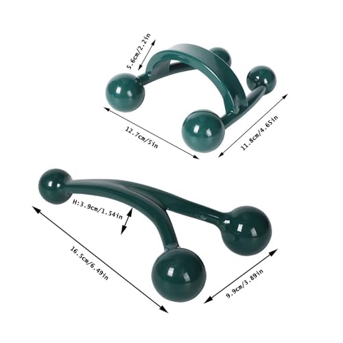 2 Pack Pressure Point Massage Tool Palm Massage Tool Multi Trigger Point Massager Handheld Back Massager for Upper Back Shoulder Blade Lower Back Knot Head Neck Stiffness Muscle Tension Relief