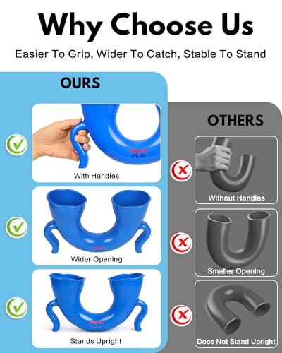 Juggling Skill Game with Upgraded U-Shaped Tube, 3 Solid Practice Balls, Beginner-Friendly Hand-Eye Coordination Challenge Toy for Indoor and Outdoor Play