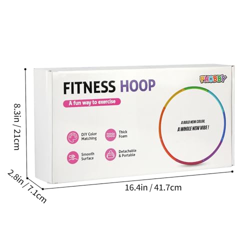 Weighted Exercise Hoop for Adults, 2.2lb&2.8lb Adjustable Fitness Hoop, 8 Detachable Hoop Sections with Jump Rope & Storage Bag, Home Gym Workout - style: Pro 2.8lb