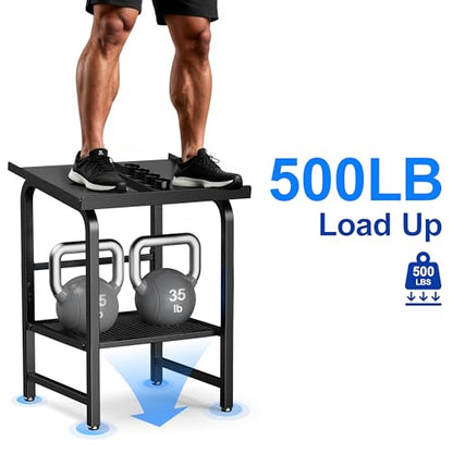 Dumbbell Rack Only Weight Stand Fits For Adjustable Weight 500lbs Load up Heavy Duty Kettlebell Stand for Home Gym（No Dumbbell, Rack Only）