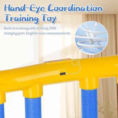 Reflex Drop Sticks Challenge Game - 3 Adjustable Speed Modes, Hand-Eye Coordination & Reaction Training Toy, Fun Catch Falling Sticks Game for Kids, Adults - style: Single-Player