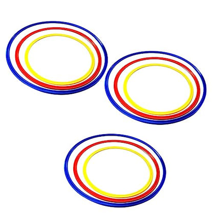 BESPORTBLE Ctr Ring 9pcs Drill Equipment Round Agility Rings Ladder Football Agility Ladder Training Rings Rings Fitness Equipment Training Circle Jumping Hoop Basketball Fitness Ring
