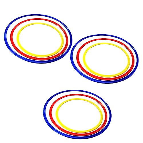 BESPORTBLE Ctr Ring 9pcs Drill Equipment Round Agility Rings Ladder Football Agility Ladder Training Rings Rings Fitness Equipment Training Circle Jumping Hoop Basketball Fitness Ring