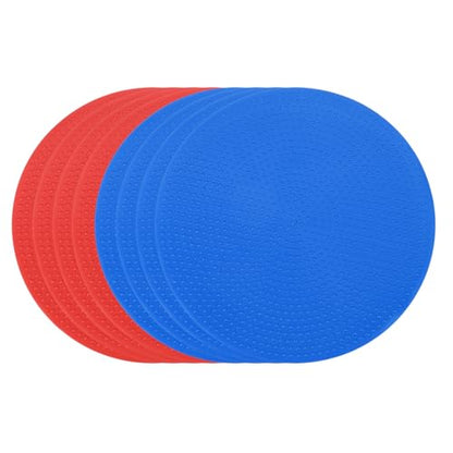 PATIKIL Spot Markers, Non-Slip Floor Dots Agility Markers Flat Field Cones Poly Dot - color: red