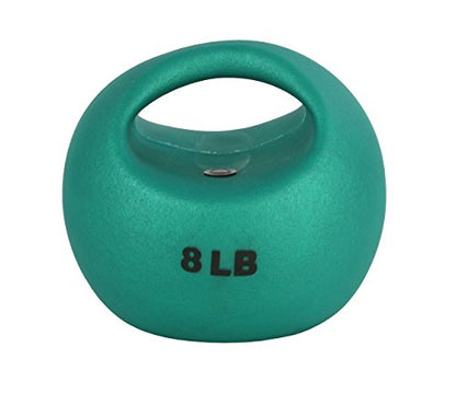 CanDo 10-3293 One Handle Medicine Ball, 8 lb, Green