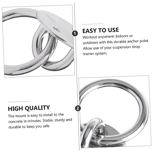SUPVOX 2 Sets Fixed Disk Ceiling Anchor Suspension Trainer Bracket Wall Mount Suspension Fixed Gadget Yoga