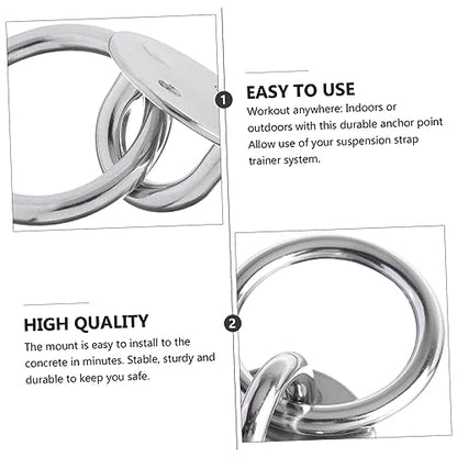 SUPVOX 2 Sets Fixed Disk Ceiling Anchor Suspension Trainer Bracket Wall Mount Suspension Fixed Gadget Yoga