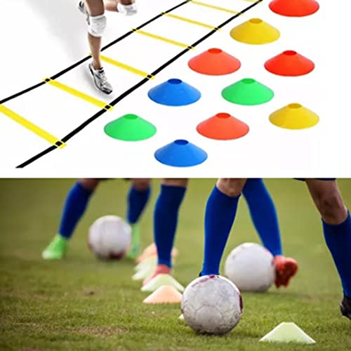 Agility Ladder, 12 Rung 20ft Speed Training Equipment with Carry Bag, Speed Ladder for Soccer Athletes, Coaches, Home Fitness and Sports Drills