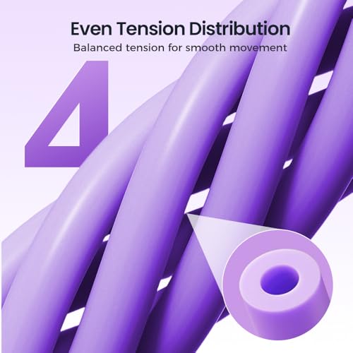 Multifunction Tension Rope, 2026 New Elastic Yoga Resistance Band, Pedal Resistance Bands with Handles, Exercise Bands Stretching Bands for Arm and Leg Workouts - color: Pink