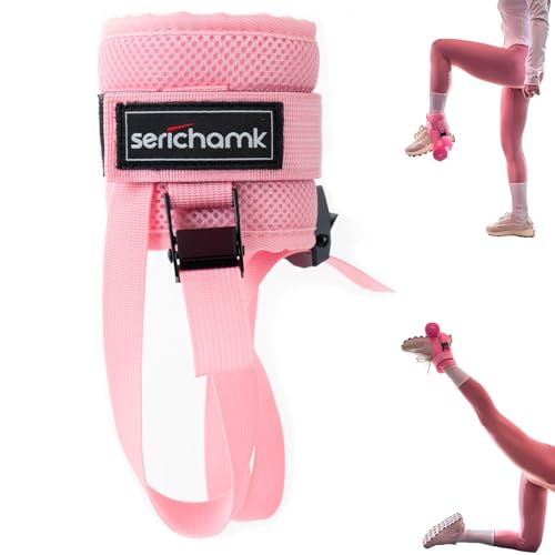 Adjustable Adjustable Feet Dumbbell Attachment,Feet Weight Lifting-Foot Weights for Exercise, Leg Extensions,Tibialis Trainer,Leg Lift Exercise Equipment - color: Style 1-Pink 1pc