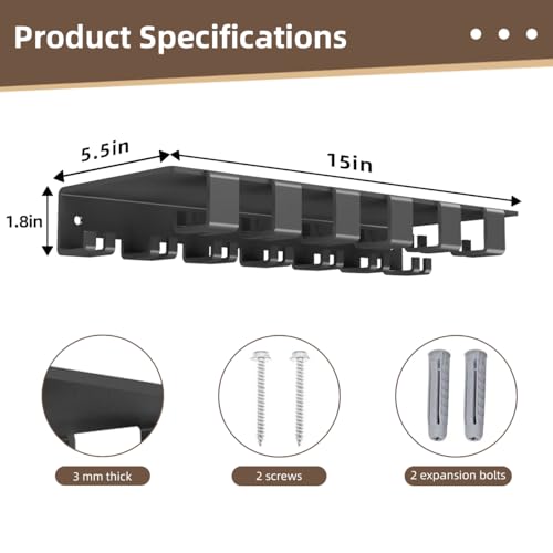 Floating Shelf Organizer Compatible with Tonal Accessories Home Gym Weight Storage Equipment Hanger Metal Rack Holder Wall Mount with Hooks T-Lock Adapters Bracket Hanger Workout Fitness (Style 2)