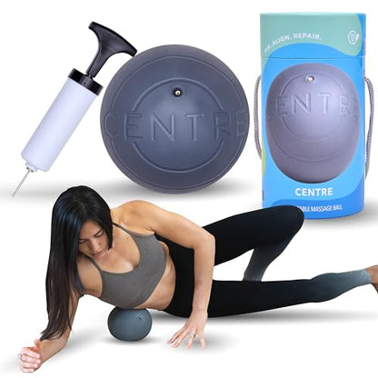 RAD Centre – Soft Yoga Deep Tissue Massage Ball – Myofascial Release Ball for Abdominal, Psoas, Neck & Stomach Massage – Trigger Point & Mobility Therapy
