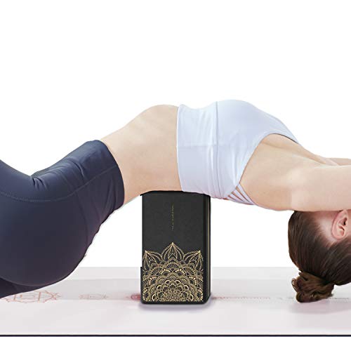 nuveti Yoga Blocks Set of 2, High Density Yoga Brick Foam Blocks to Improve Strength, Flexibility and Balance Brick Foam Blocks